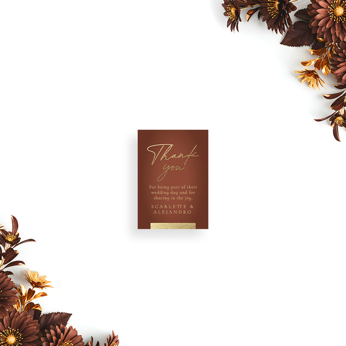 Terracotta Wedding Invitation Elegant Fall Design