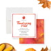 fall thanksgiving invitation with colorful autumn leaves dinner party invite-front-back