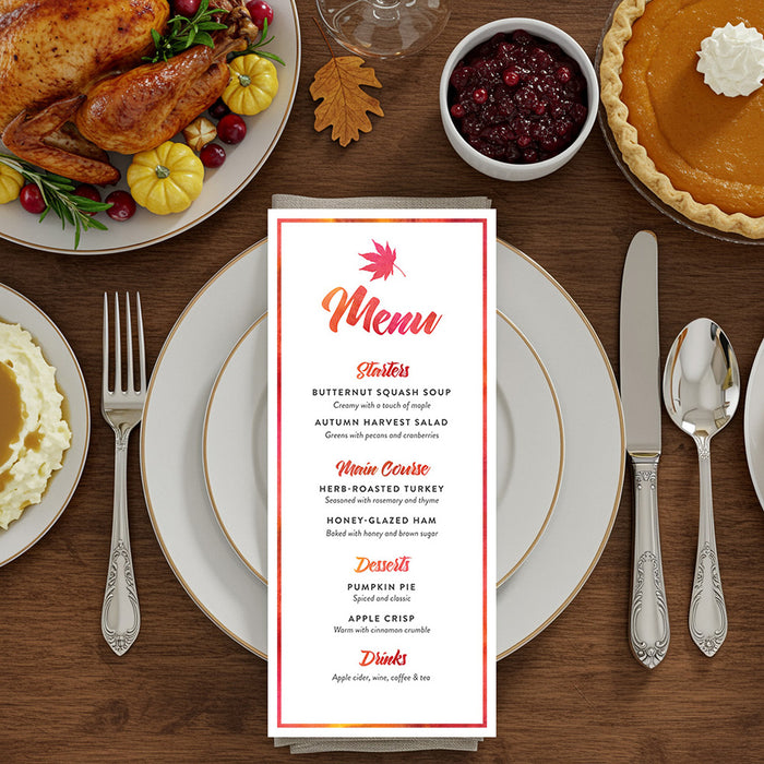 Thanksgiving Dinner Invitation Fall Feast Friendsgiving Party