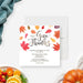 fall thanksgiving invitation with colorful autumn leaves dinner party invite-front