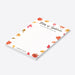 Thanksgiving notepad personalized with name, fall stationery with autumn leaves-side