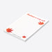 thanksgiving notepad with autumn maple leaf design, custom fall stationery writing pad-side