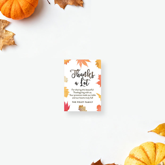 Thanksgiving Dinner Invitation Fall Leaves Family Party Invite