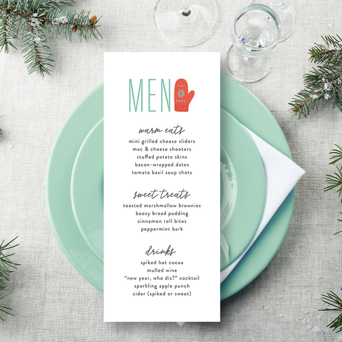 Toasty and Tipsy Holiday Party Invitation Winter Cocktail Christmas Invite