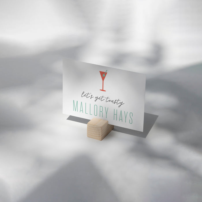 Toasty and Tipsy Holiday Party Invitation Winter Cocktail Christmas Invite
