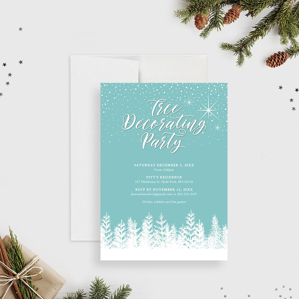 Digital Business Holiday Invitations