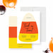 Printable trick or treat halloween invitation featuring candy corn design