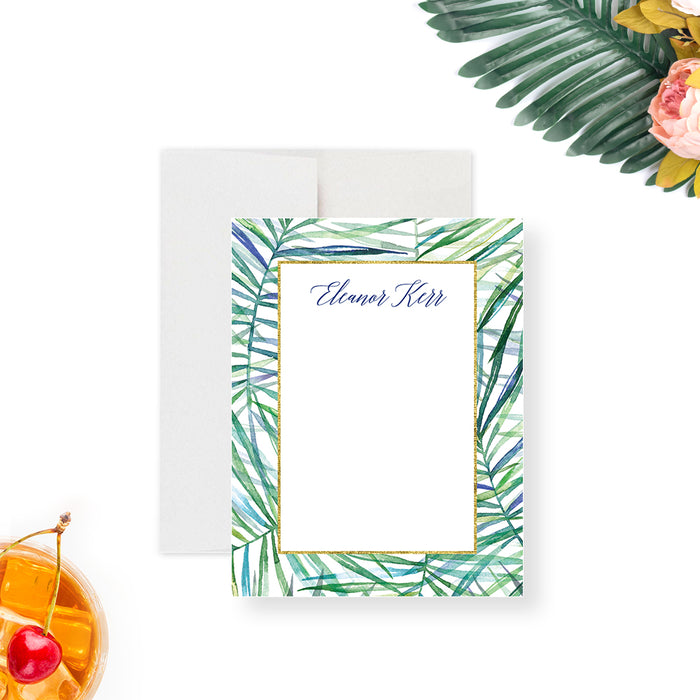 Tropical Cocktail Party Invitation Botanical Birthday Card