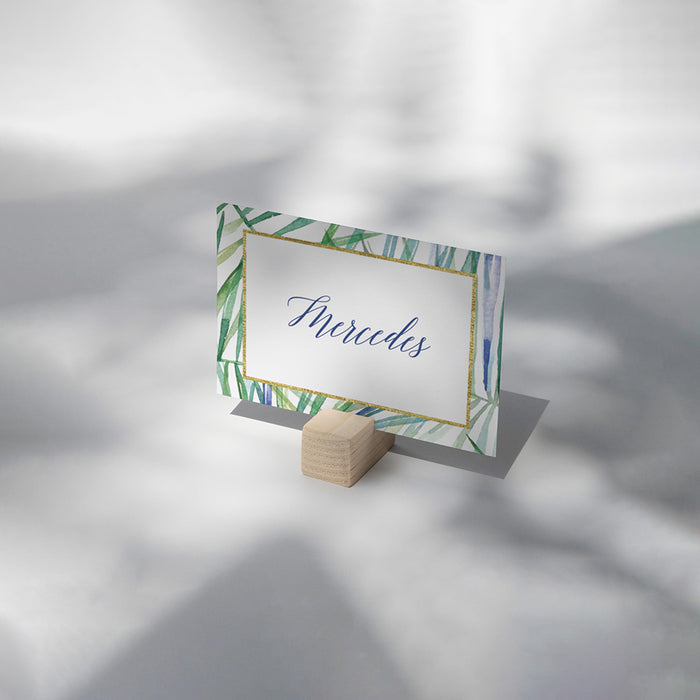 Tropical Cocktail Party Invitation Botanical Birthday Card