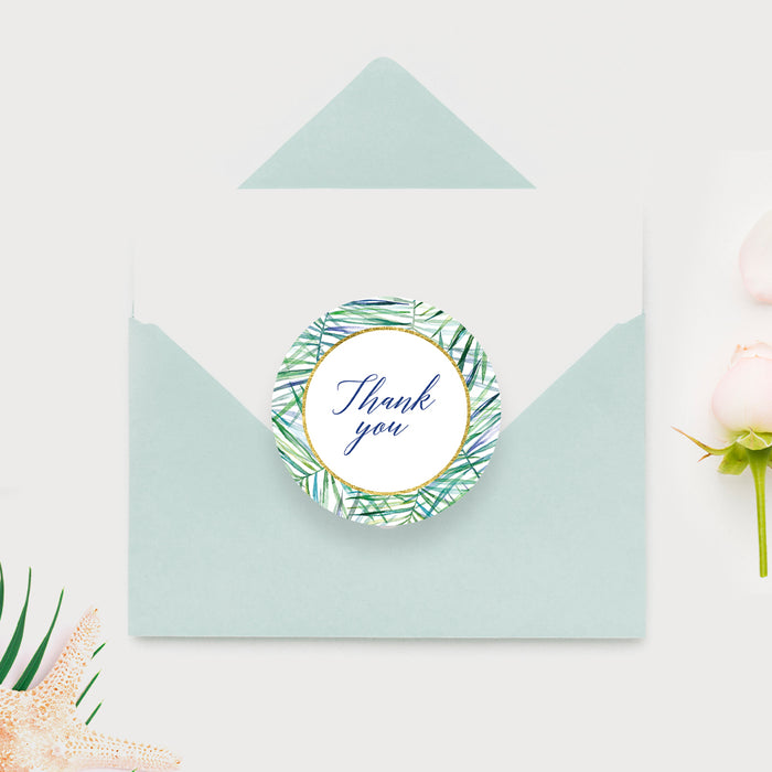 Tropical Cocktail Party Invitation Botanical Birthday Card