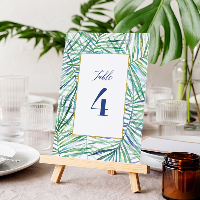 Tropical Cocktail Party Invitation Botanical Birthday Card