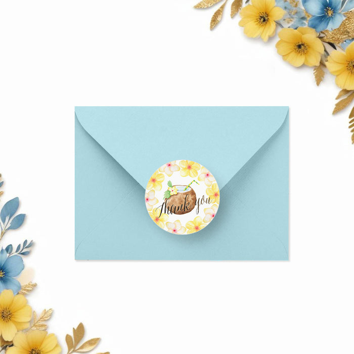 Tropical Cocktail Party Invitation Floral Summer Birthday Invite