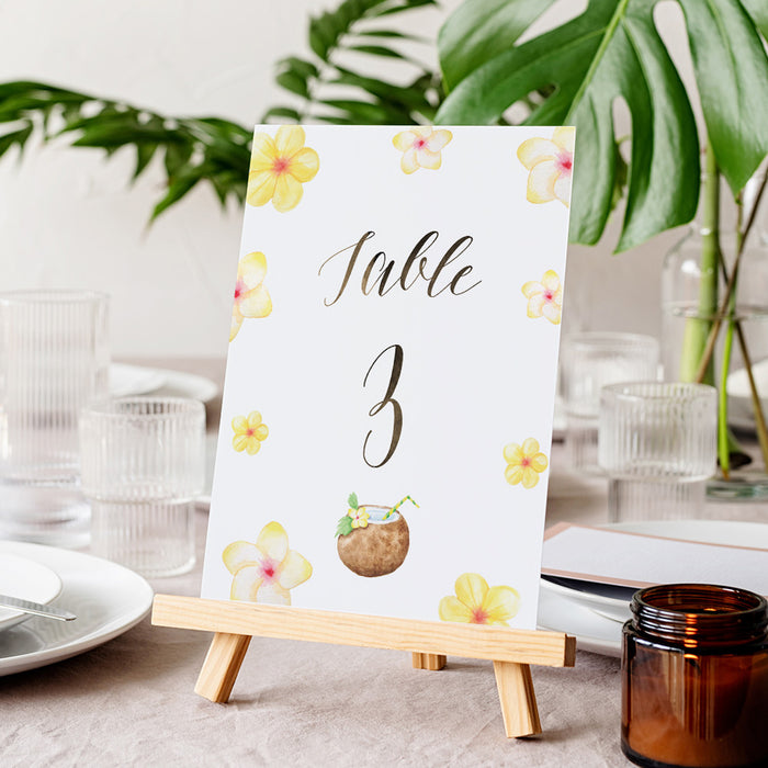 Tropical Cocktail Party Invitation Floral Summer Birthday Invite