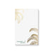 personalized tropical notepad with elegant gold palm frond illustrations and custom name for beach and destination wedding gifts