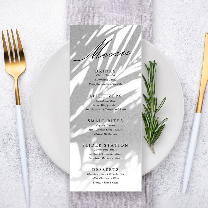 Tropical Palm Wedding Invitation Garden Party Card