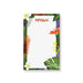Personalized notepad with tropical leaves and flowers, ideal for daily stationery use.