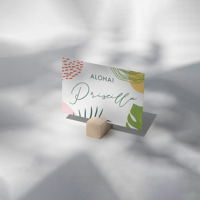 Bachelorette Party Invitation Tropical Botanical Design