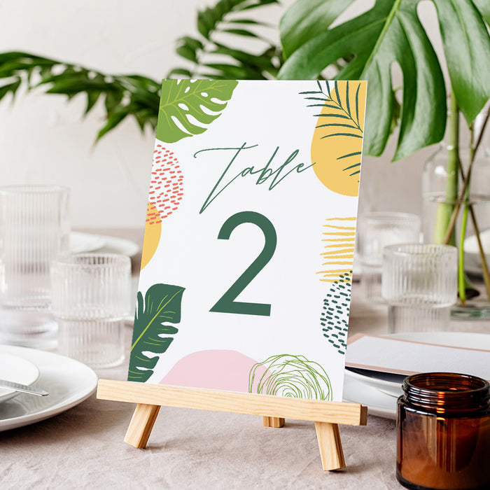 Bachelorette Party Invitation Tropical Botanical Design