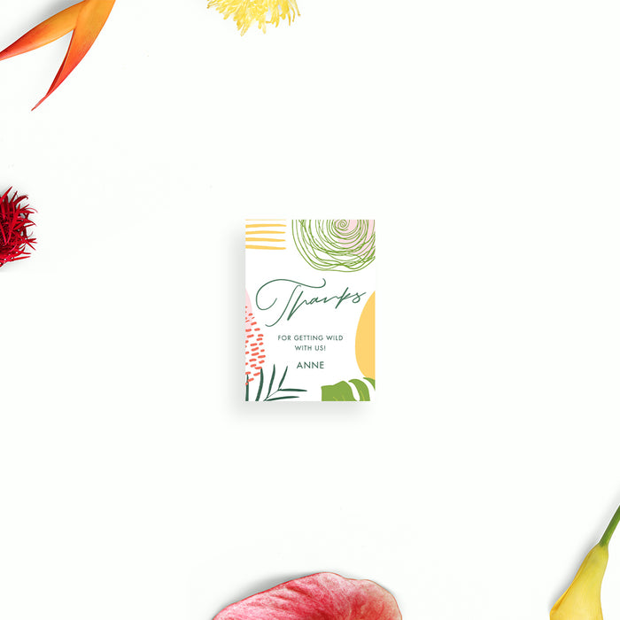 Bachelorette Party Invitation Tropical Botanical Design