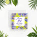 Tropical save the date card with palm leaves design, custom-printed card for birthdays, luau nights, or summer celebrations.-front