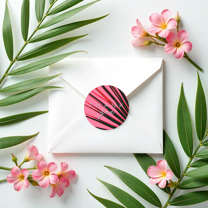 Tropical Wedding Invitation Modern Palm Leaf Card