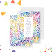 Personalized birthday invitation featuring a colorful animal-print design for boys’ and girls’ parties.-front-back