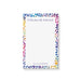 Colorful leopard-print personalized notepad with “A Note from the Wild Side” text and a customized name