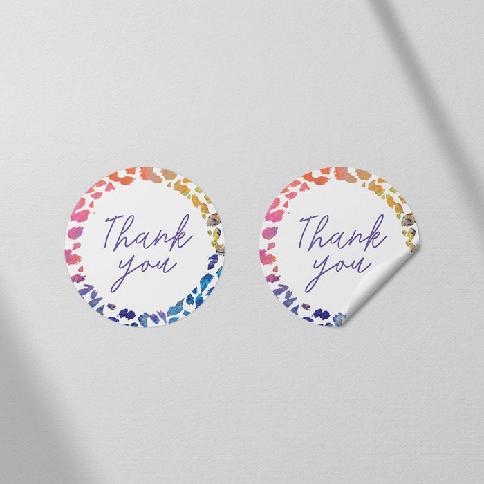 Two Wild Kids Birthday Invitation Colorful Leopard Print