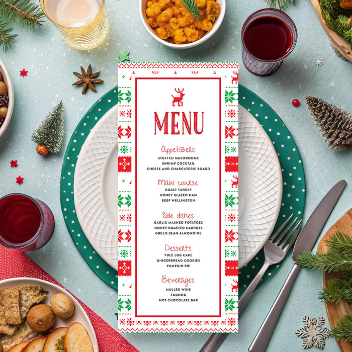 Ugly Christmas Sweater Holiday Party Invitation