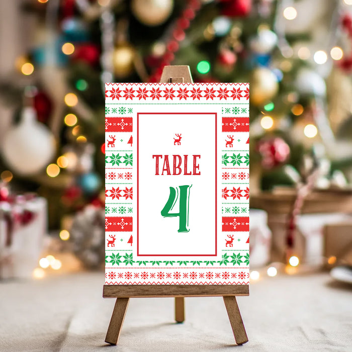 Ugly Christmas Sweater Holiday Party Invitation