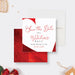 Romantic save the date card with love heart design for Valentine’s Ball party-front-back