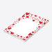 Valentine's Day personalized notepad with romantic red heart design-side