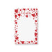 Valentine's Day personalized notepad with romantic red heart design