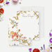 Vintage botanical thank you card featuring delicate floral illustrations with elegant lettering, perfect for wedding thank you notes or everyday stationery-front-back