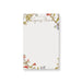 Personalized botanical notepad featuring vintage floral illustrations with elegant script name at the top, perfect for stationery and gifts.