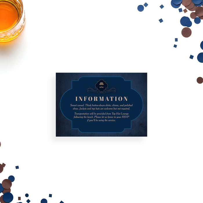 Vintage Groomsmen Lunch Invitation Bachelor Party Invite