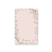 personalized blush pink floral notepad with custom name and vintage botanical wreath design for notes, gifts, and planning.