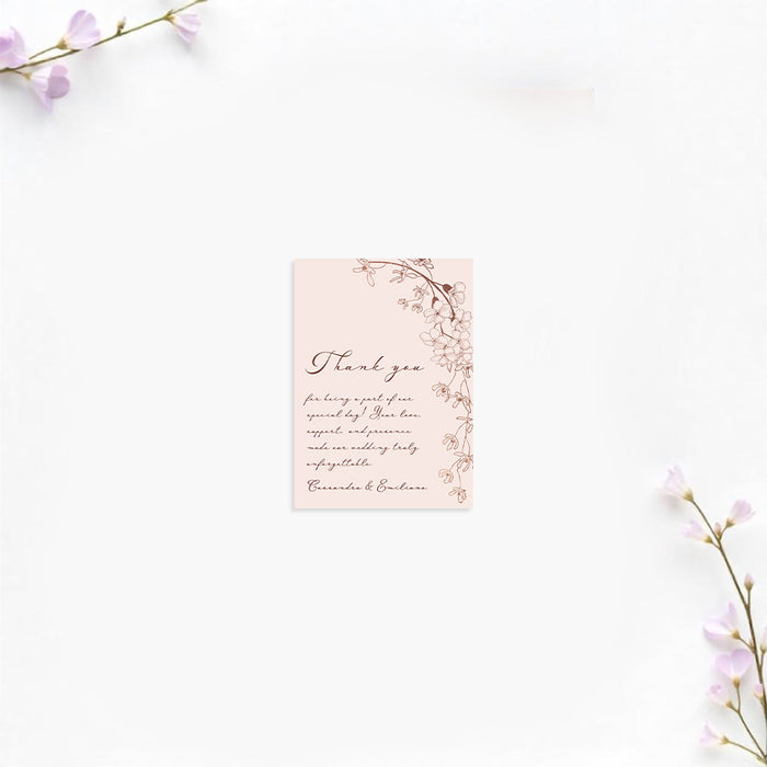 Floral Wedding Invitation Blush Pink Vintage Garden Invite