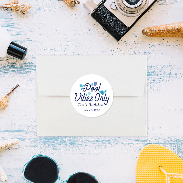 Personalized Splish Splash Pool Party Birthday Invitation for Kids