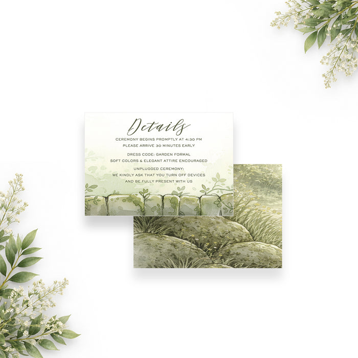 Personalized Watercolor Forest Garden Wedding Invitation