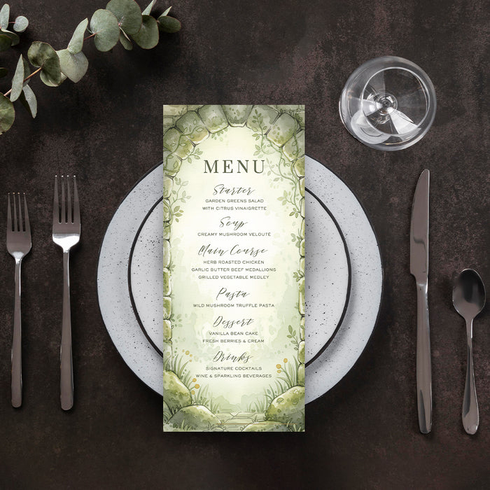 Personalized Watercolor Forest Garden Wedding Invitation