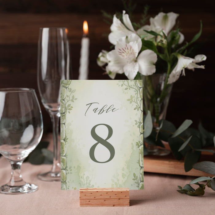 Personalized Watercolor Forest Garden Wedding Invitation