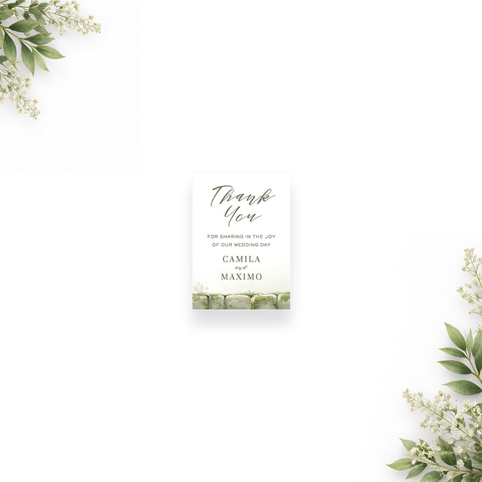 Personalized Watercolor Forest Garden Wedding Invitation