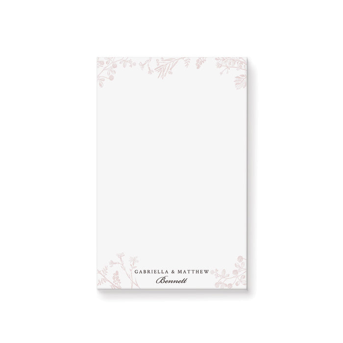 Blush Pink Floral Wedding Invitation, Customizable Garden Wedding Invites, Spring Wedding Stationery Set