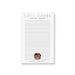 Personalized notepad with a couple's image and elegant design, romantic wedding stationery favor