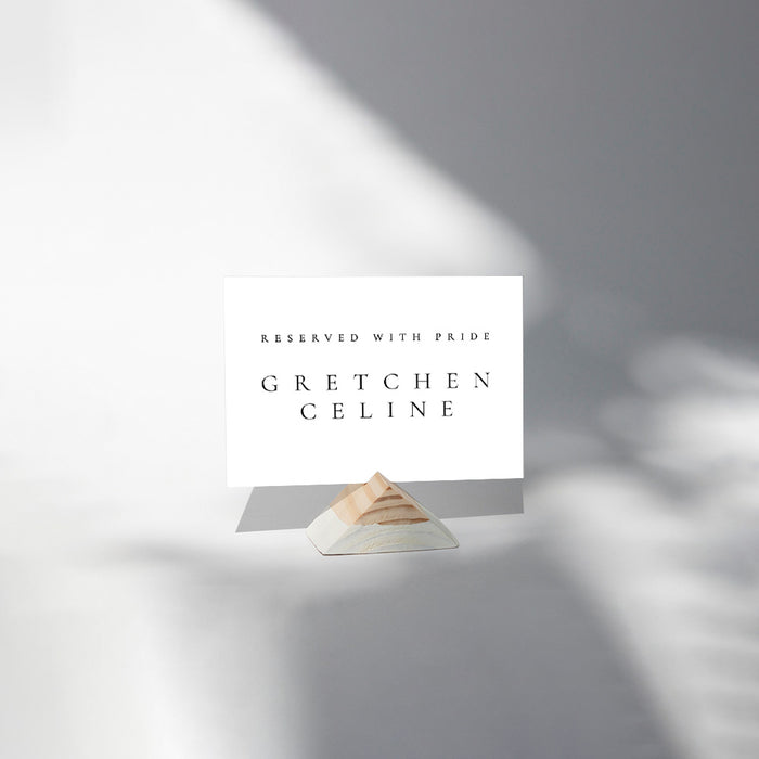 Photo Wedding Invitation with White and Gold Design Personalized Card