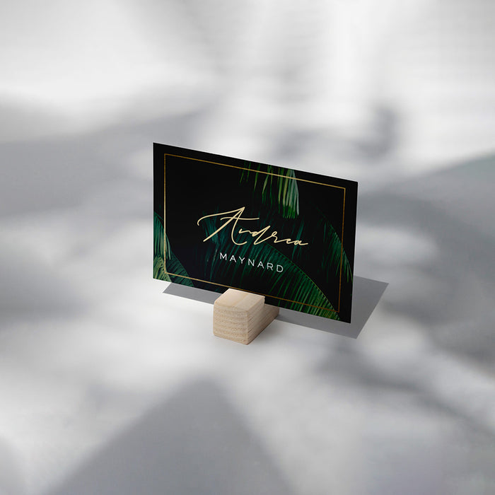 Tropical Palm Wedding Invitation Elegant Botanical Design