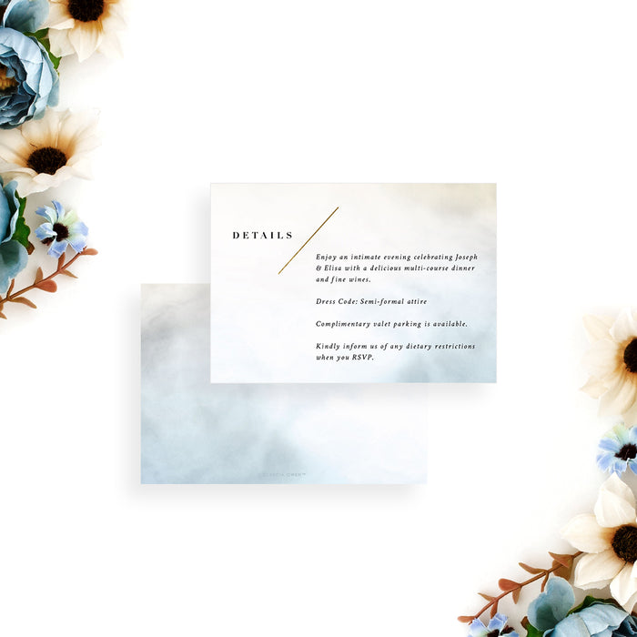 Wedding Rehearsal Dinner Invitation Elegant Watercolor Design