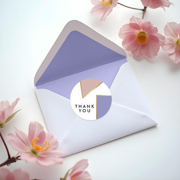 Geometric Wedding Invitation with Modern Color Block Design