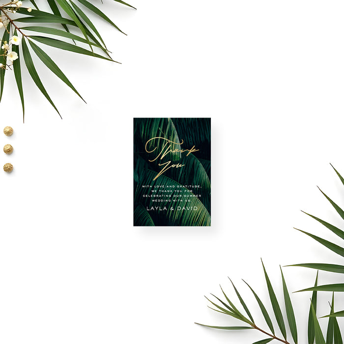 Tropical Palm Wedding Invitation Elegant Botanical Design